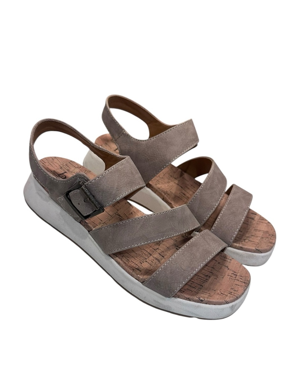 B.O.C. Meadows Sporty Wedge Sandals Taupe Tan Size 7 Women’s